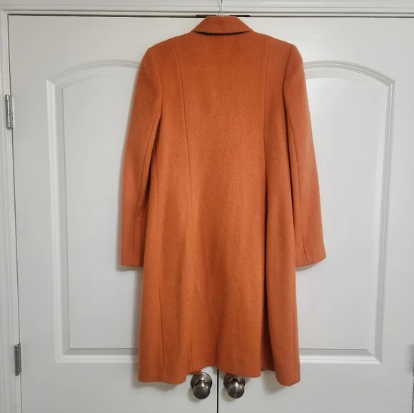VINTAGE The Limited Orange Coat Size Small / Wool blend - Picture 2 of 8
